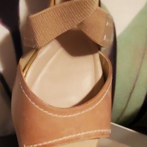 Beige Leather Sandals